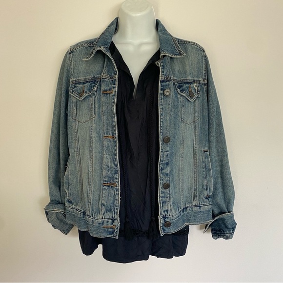Hollister Jackets & Blazers - Hollister Sandblasted Denim Jean Jacket